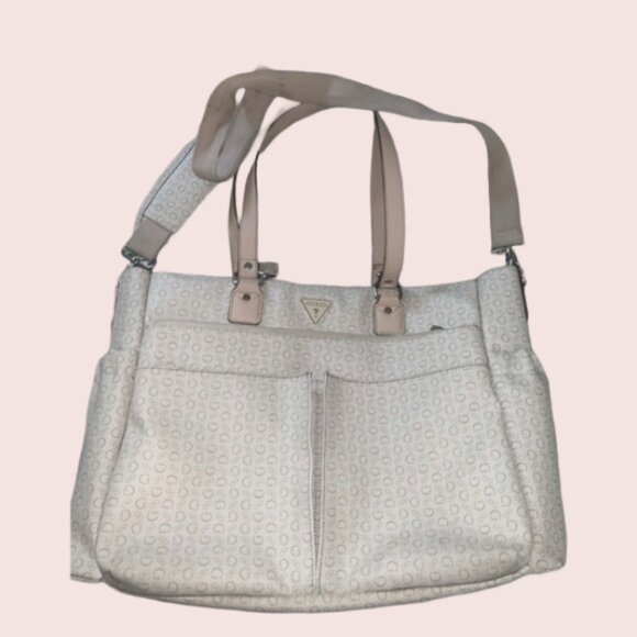 Guess Designer Diaper Bag/Travel Tote - Picture 1 of 11